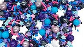 Galaxy Sprinkles | 8 Ounces | Star Sprinkles | Jimmies | Manvscakes