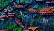 Take a Tour of China's Incredible Cliff Hanging Houses. Jiangxi Wangxian, China.