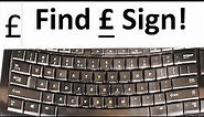 how to find pound sign (£) on the keyboard