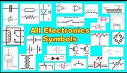 All Electronic Circuit Diagram Symbols || Basic Electronic Component Name And Symbol💻