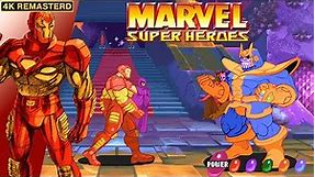 Marvel Super Heroes Iron Man Longplay (Arcade) [4K/Remastered/60FPS]