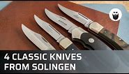 4 iconic pocket knives from Solingen