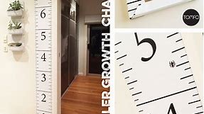 DIY ruler growth chart