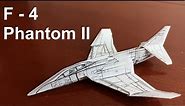 How To Make a Paper Jet Fighter - The Best Origami Airplane - F-4 Phantom