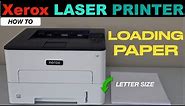 Xerox Printer Loading Paper Tray With Letter Size Plain Paper !