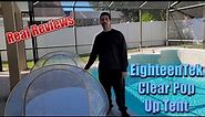 EighteenTek Clear Pop Up Tent Unboxing and Real Review