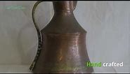 Antique Copper and Brass Water Pitcher