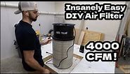 The EASIEST DIY Air Filter of All Time || Build Your Own Air Filter || Woodworking Filtration System
