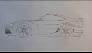 How to draw a simple 2D car.