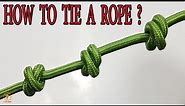 How To Tie a Rope? Essential Knots You Need To Know | Strong Climbing Knot @9DIYCrafts