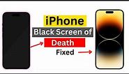 How to fix iPhone Black Screen but still Works | Black screen of Death Fixed 2023.