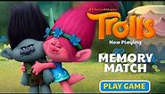 Trolls Memory Match with Animation - Trolls Movie Game Online