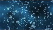 ❄️NEW 2022 4K Snowflakes Falling Looping Animation Blue Background - Footage - Screensaver