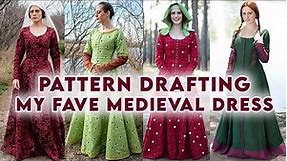 Pattern Drafting My Fave Medieval Dress | For SCA, Larp, Ren Faire, Cosplay, and Fantasy Costumes