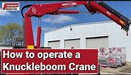 How to operate a knuckle boom crane