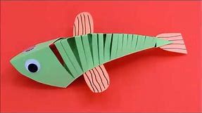 Three easy fish crafts for kids for April Fools Day
