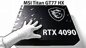 A Crazy RTX 4090 Gaming Laptop... $5300 MSI Titan GT77 Unboxing + Gameplay