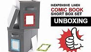 Awesome Linen Comic Book Storage Box Set UNBOXING - SHORT BOXES