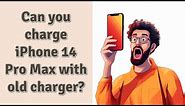 Can you charge iPhone 14 Pro Max with old charger?