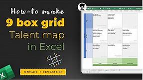 9 box grid - talent mapping - Excel for HR People - Template & Explanation video