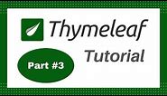Thymeleaf Tutorial #3 - Add CSS and JS to Thymeleaf