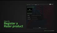 How to register a Razer product