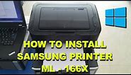 Samsung ML 1665,1660, 1666 Easy Driver or Software Printer Installation Guide for Windows 2019
