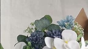 Rinlong Navy Blue Bridal Bouquet Wedding Bouquets Flowers