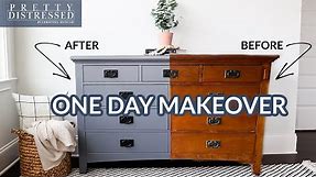 Furniture Painting for Beginners | One Step Paint Dresser Makeover