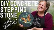 Tips for Painting Concrete Stepping Stones | Paint Beautiful Butterflies with Stencils