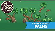 Palm Trees Pixel Art Timelapse