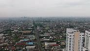 Aerial View of Medan City Sumatra Indonesia