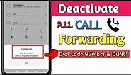 Deactivated Call Forwarding By Simple Code Number