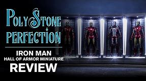 Iron Man Hall of Armor Miniature Set | Polystone Perfection