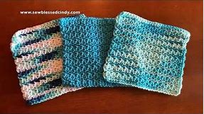 How to Make a Crocheted Dishcloth - Step by Step Tutorial...