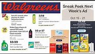 Walgreens Weekly Ad Preview 10/15 - 10/21