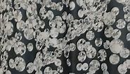Silver Gray Bokeh Gorgeous (No Sparkles or Glitter) Shower Curtain,Falling Snow Night Sky Stars Black Night 3D Printed Fabric Bathroom Curtain with Hooks with 12 Hooks 70 x 72 Inch YLXYTE524