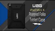Urban Armor Gear Scout iPad Mini 4 Folio Case IPDM4BLK - Overview