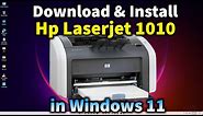 How to Download & Install Hp LaserJet 1010 Printer Driver in Windows 11