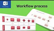 How to create a workflow process diagram in Microsoft Visio
