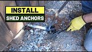#114 How To Tie Down Storage Shed With Mobile Home Anchors