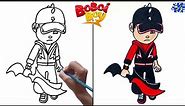 How to draw Boboiboy thunderstorm