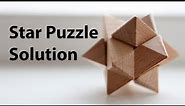 How to solve the Wooden Shooting Star Puzzle - Solution