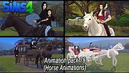 Sims 4 Animations | Animation Pack #78 | Horse Animations | Early Access