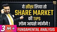 How to Choose the Right Stocks for Investment? | Fundamental Analysis | #ShareMarket Tips & Tricks🔥