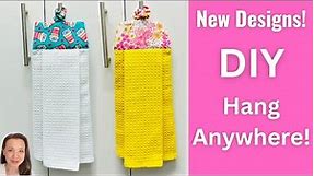 Looped Hanging Tea Towel - DIY Easy Last Minute Gift