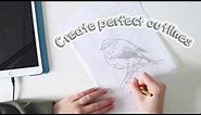 How to Create Perfect Outlines Using the Tracing Paper Method | How to Draw Accurately Everytime