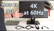 How to get 4K at 60Hz over USB-C to HDMI or DisplayPort and Thunderbolt connections