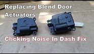 How to Replace Blend Door Actuator Dodge Avenger (Clicking Tapping Noise In Dash Fix)