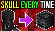 How To Get A Wither Skeleton Skull EVERY Time In Minecraft!